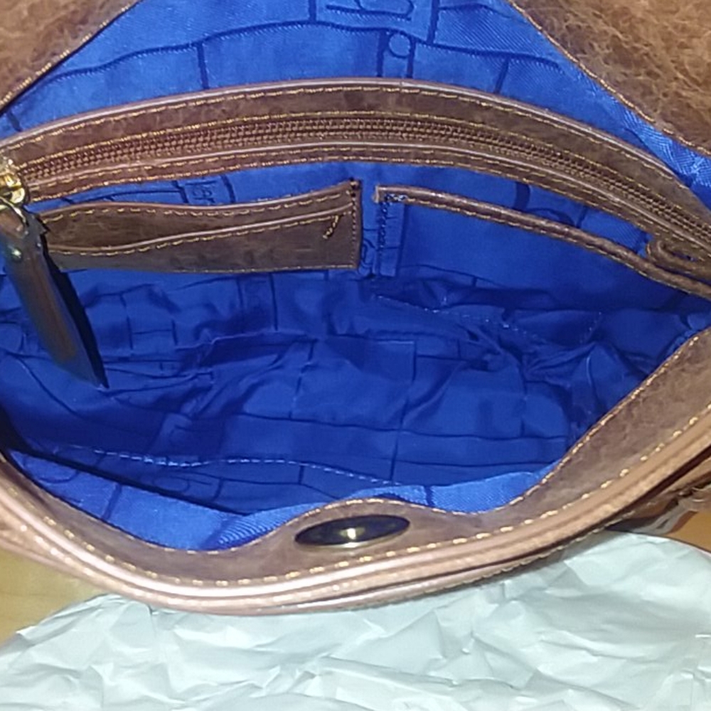 Botkier Trigger Leather Convertible Crossbody Messenger Bag in Nutmeg Color NWT - Picture 10 of 16